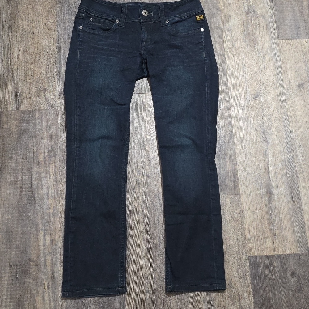 G-Star Straight Leg Jeans in Dark Indigo